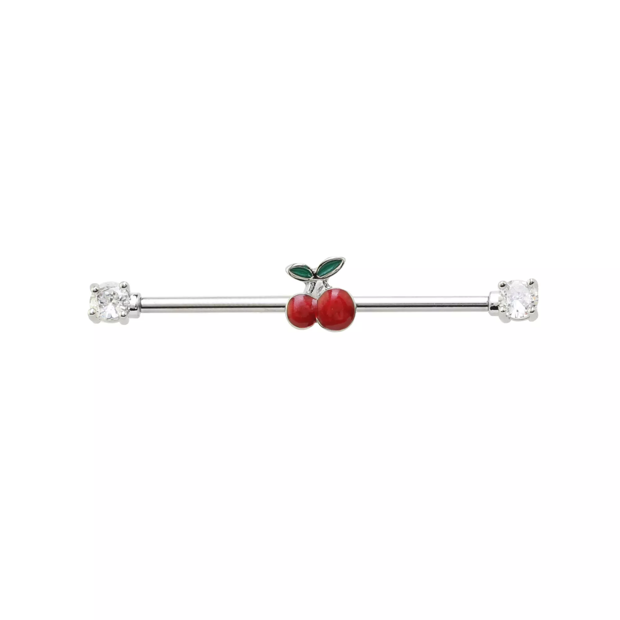Cherry Cartilage Barbell - 14 Gauge at Spencer's