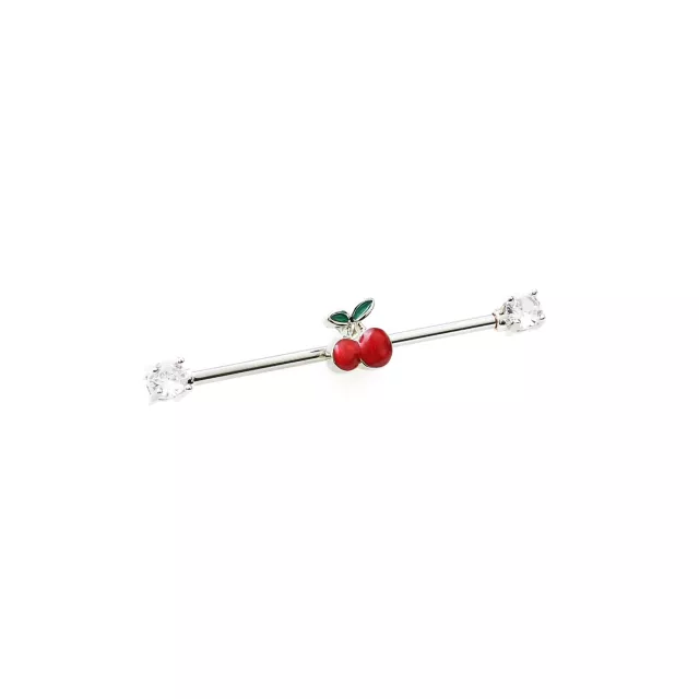 Cherry Cartilage Barbell - 14 Gauge at Spencer's