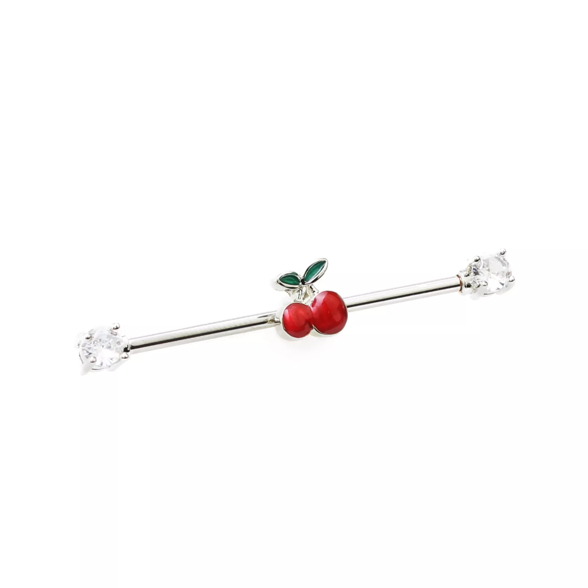 Cherry Cartilage Barbell - 14 Gauge at Spencer's
