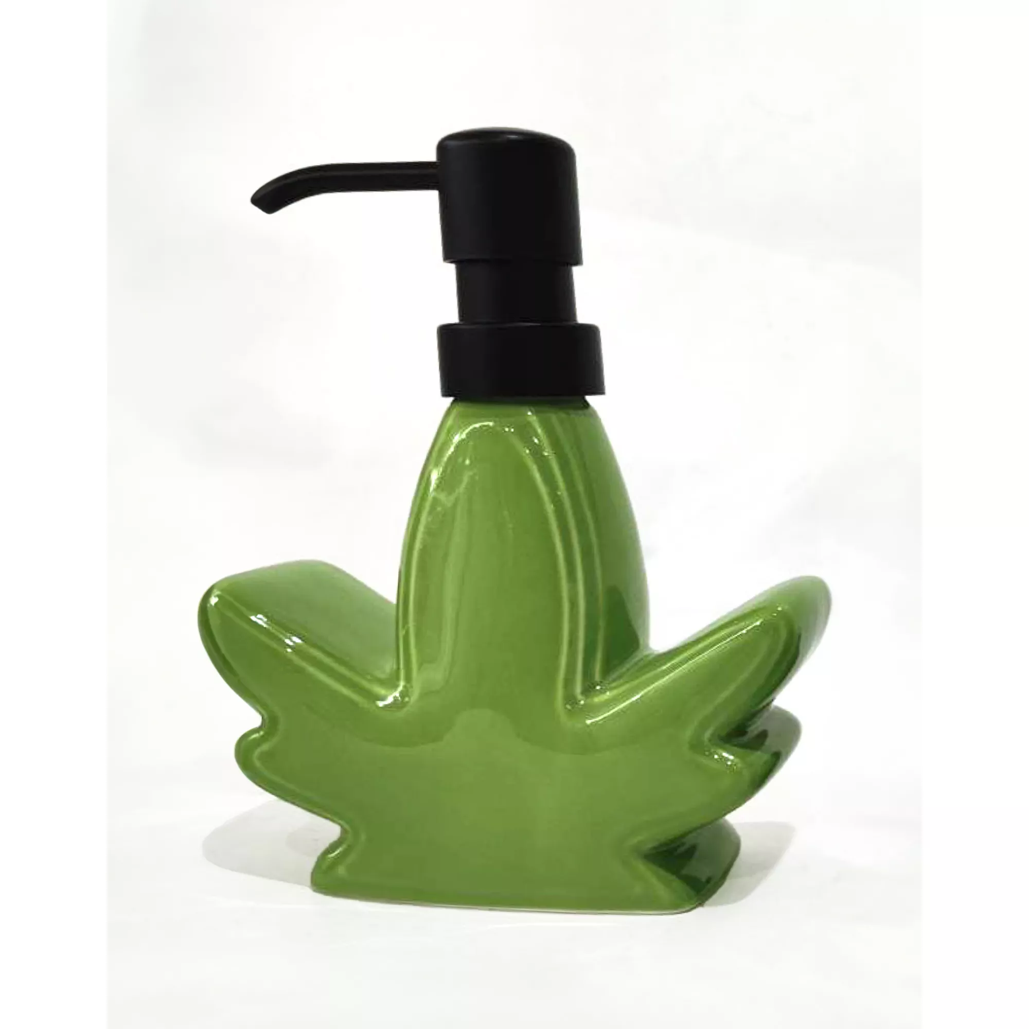 Green Weed Leaf Soap Dispenser