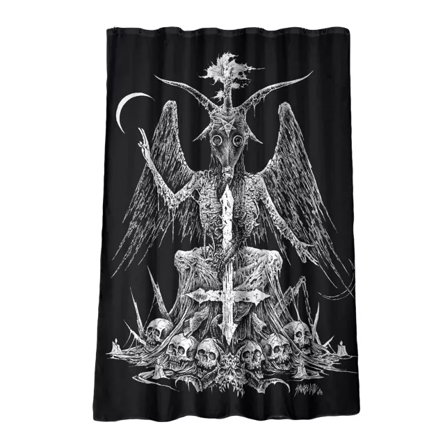 Baphomet Shower Curtain - Sawblade666 at Spencer's