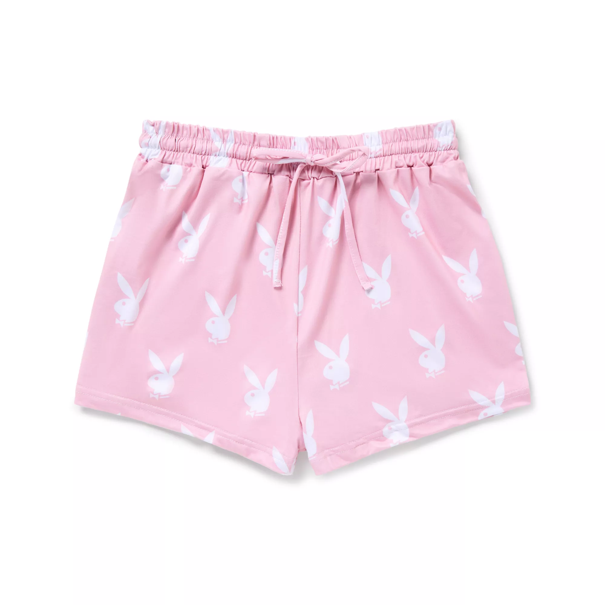Playboy Bunny Pink and White Tank Top Shorts Set