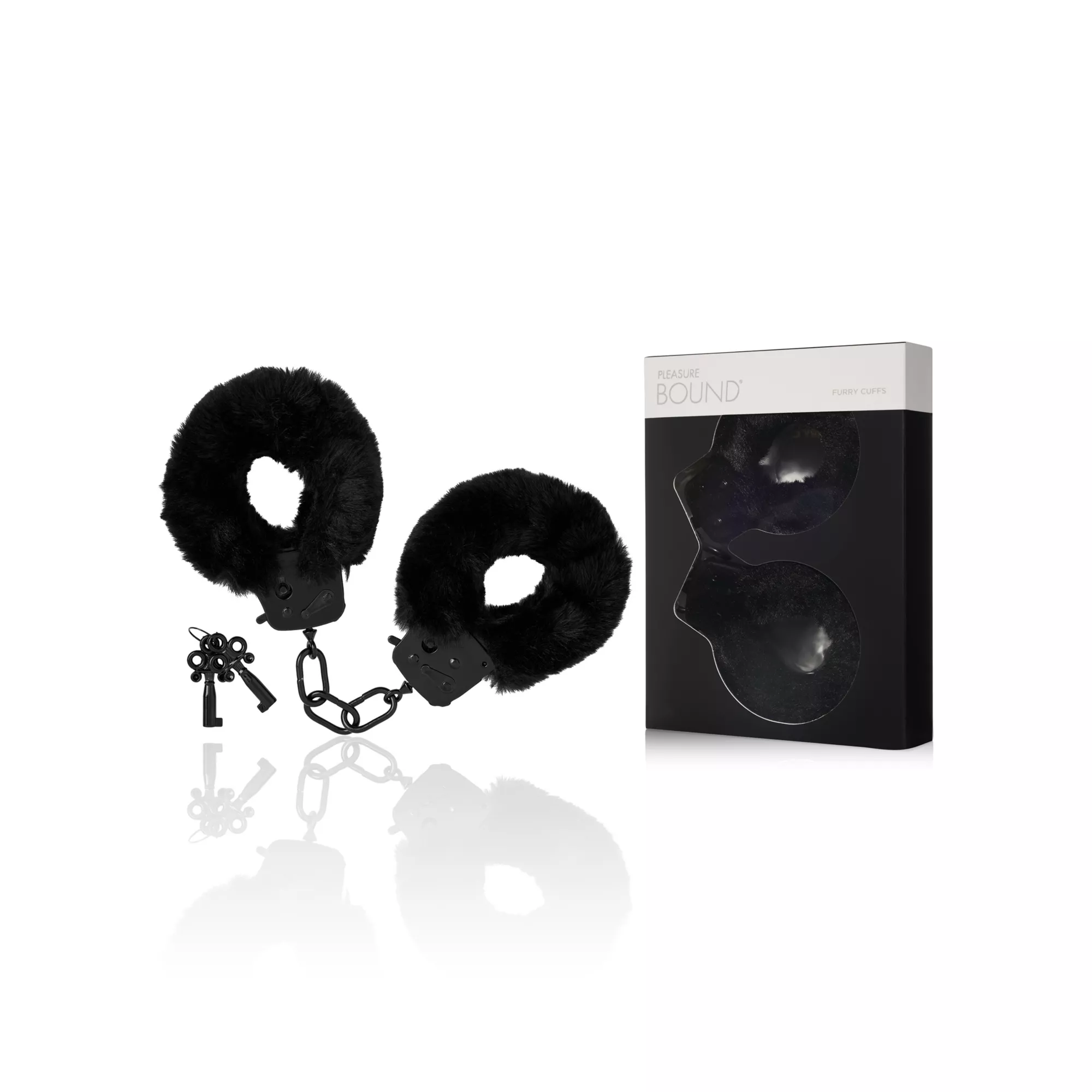 Black Furry Handcuffs