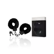 Black Furry Cuffs - Pleasure Bound at Spencer's