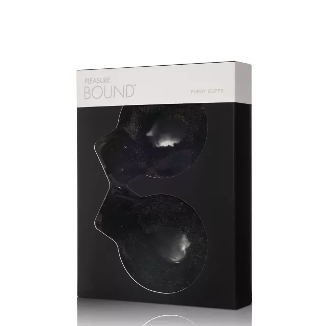 Black Furry Cuffs - Pleasure Bound at Spencer's