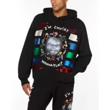 I'm Chucky Wanna Play Sequin Hoodie at Spencer's