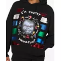 I'm Chucky Wanna Play Sequin Hoodie at Spencer's