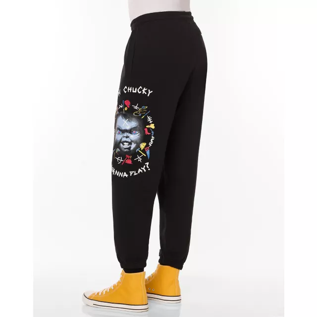 I'm Chucky Wanna Play Sequin Joggers at Spirit Halloween