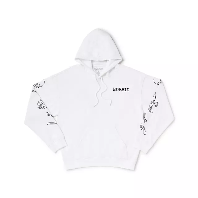 White Celestial Nature Hoodie: Morbid at Spencer's
