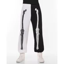 Black and White Skeleton Sweatpants at Spencer's
