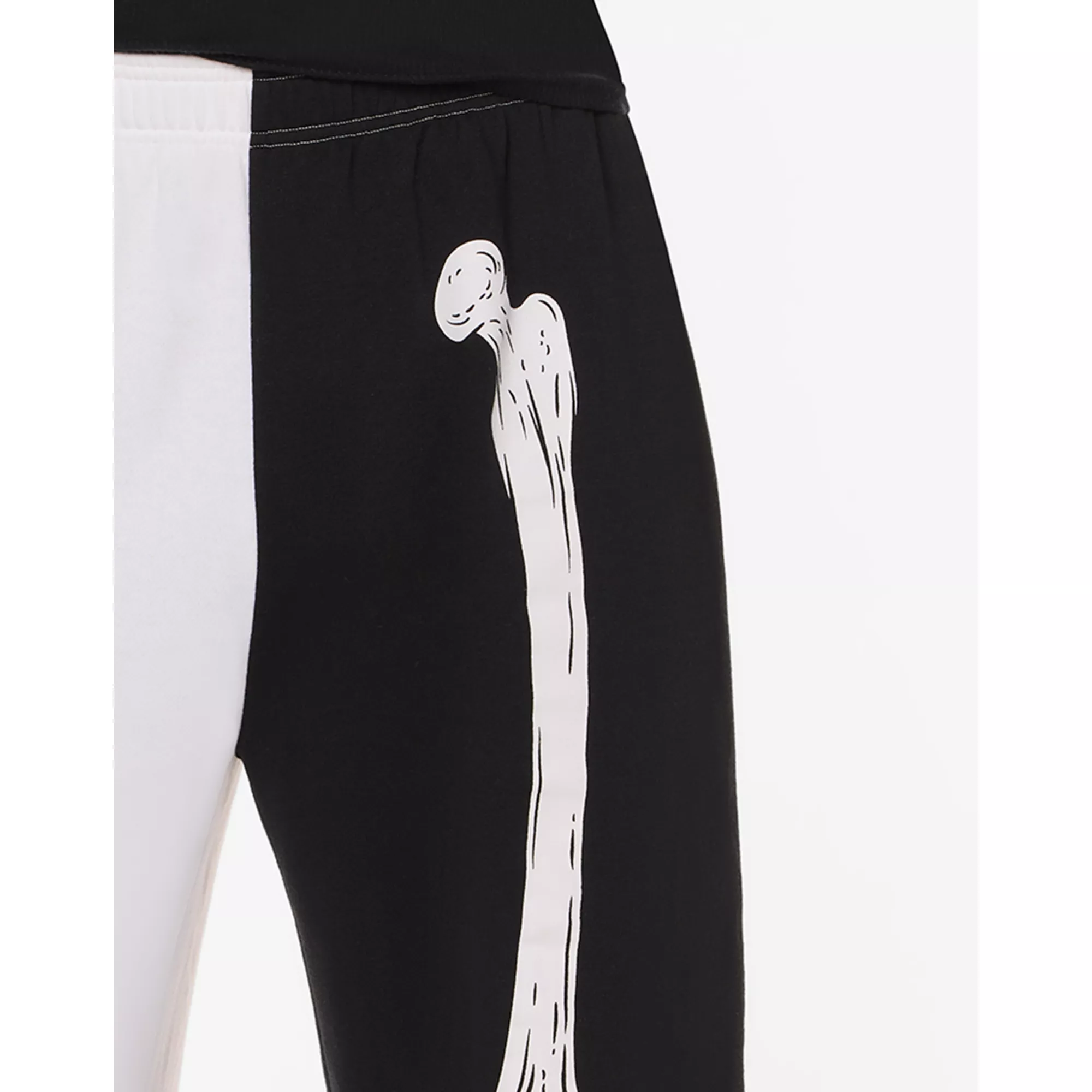 Black and White Skeleton Sweatpants at Spencer's