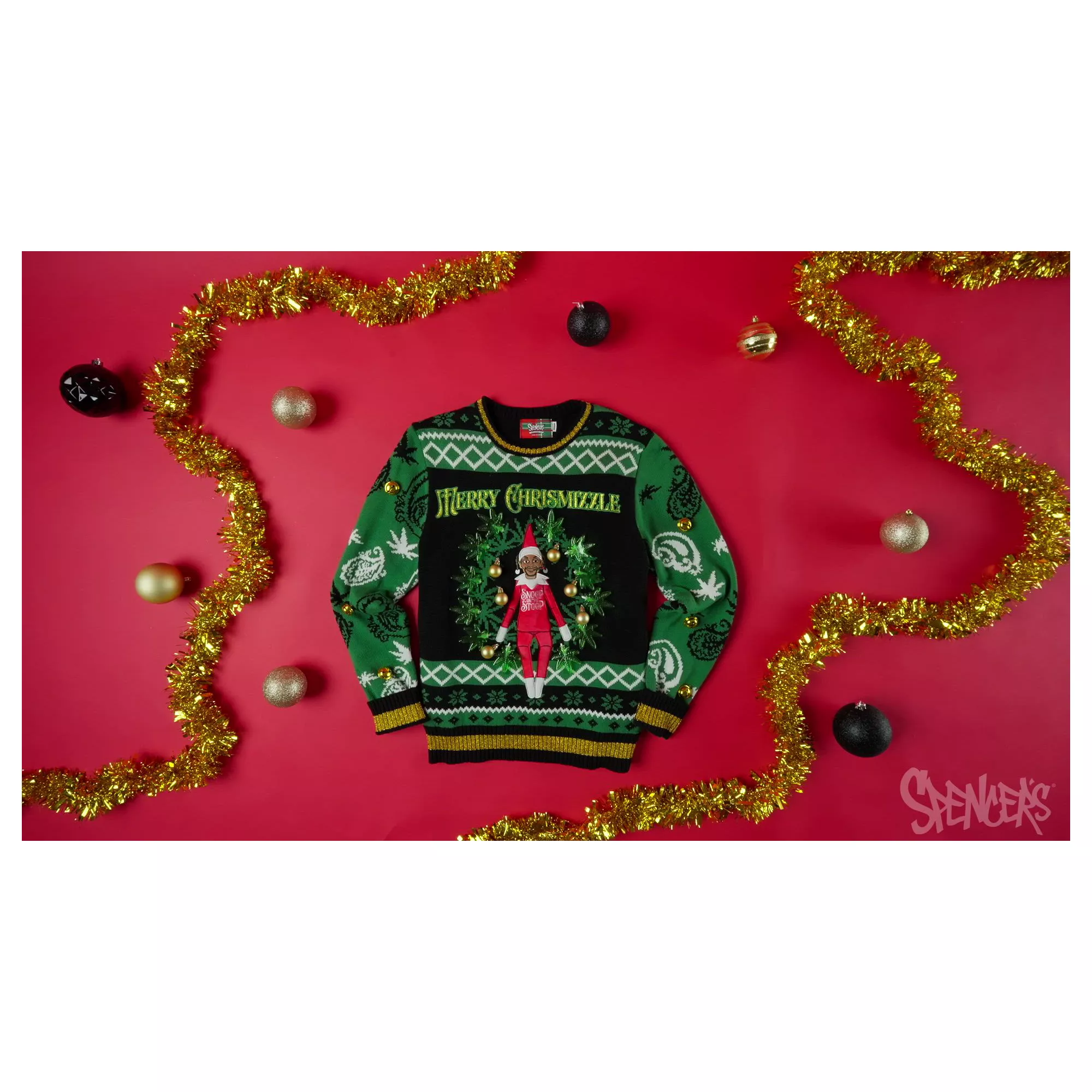 Light-Up Snoop on the Stoop Merry Chrismizzle Christmas Sweater