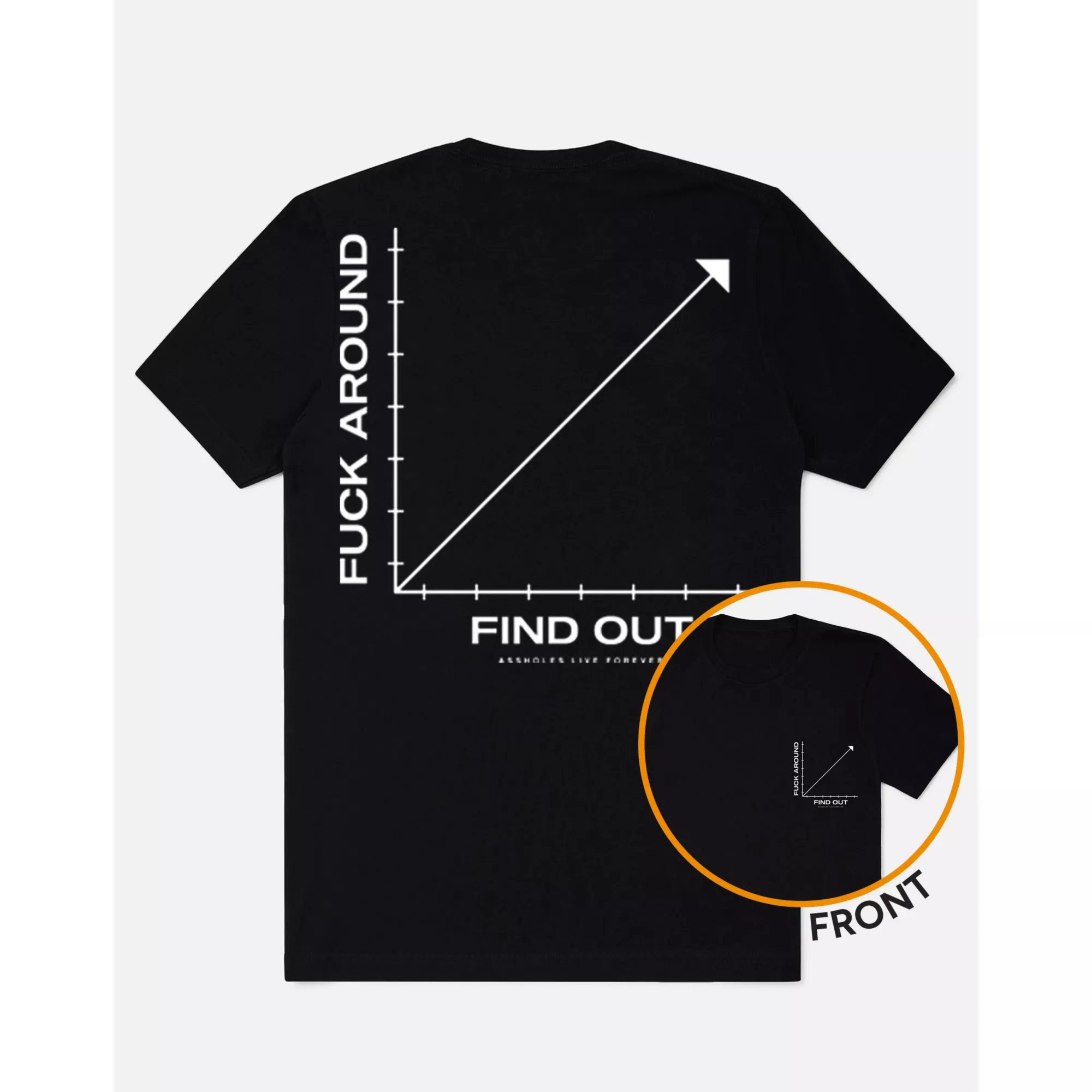 Fuck Around and Find Out Graph T Shirt - Assholes Live Forever at Spencer's