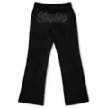 Black Playboy Rhinestone Track Pants at Spencer's