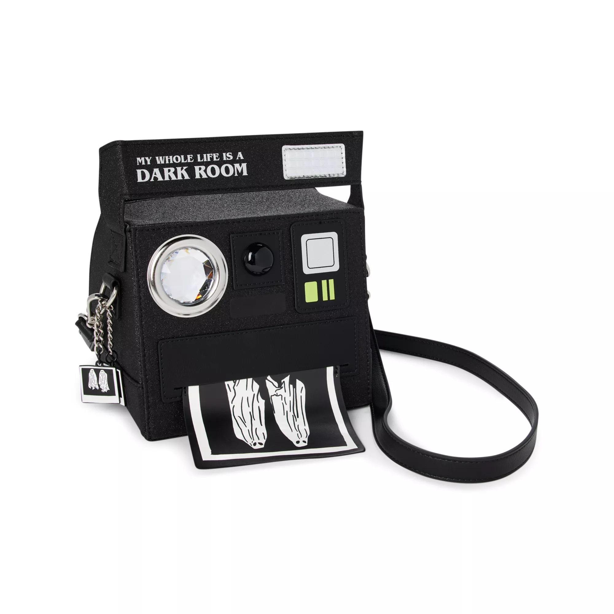 Lydia's Dark Room Camera Crossbody Bag - Beetlejuice at Spencer's