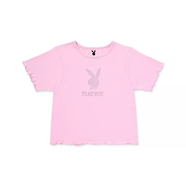 Pink Playboy Baby T Shirt