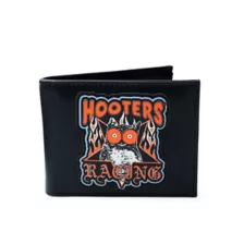 Hooters Racing Flames Bifold Wallet at Spencer's