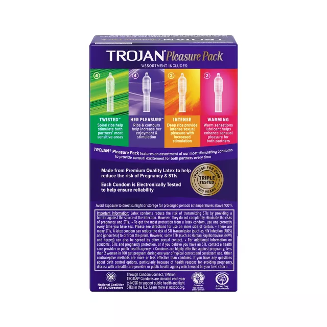 Trojan Pleasure Pack - 12 Count