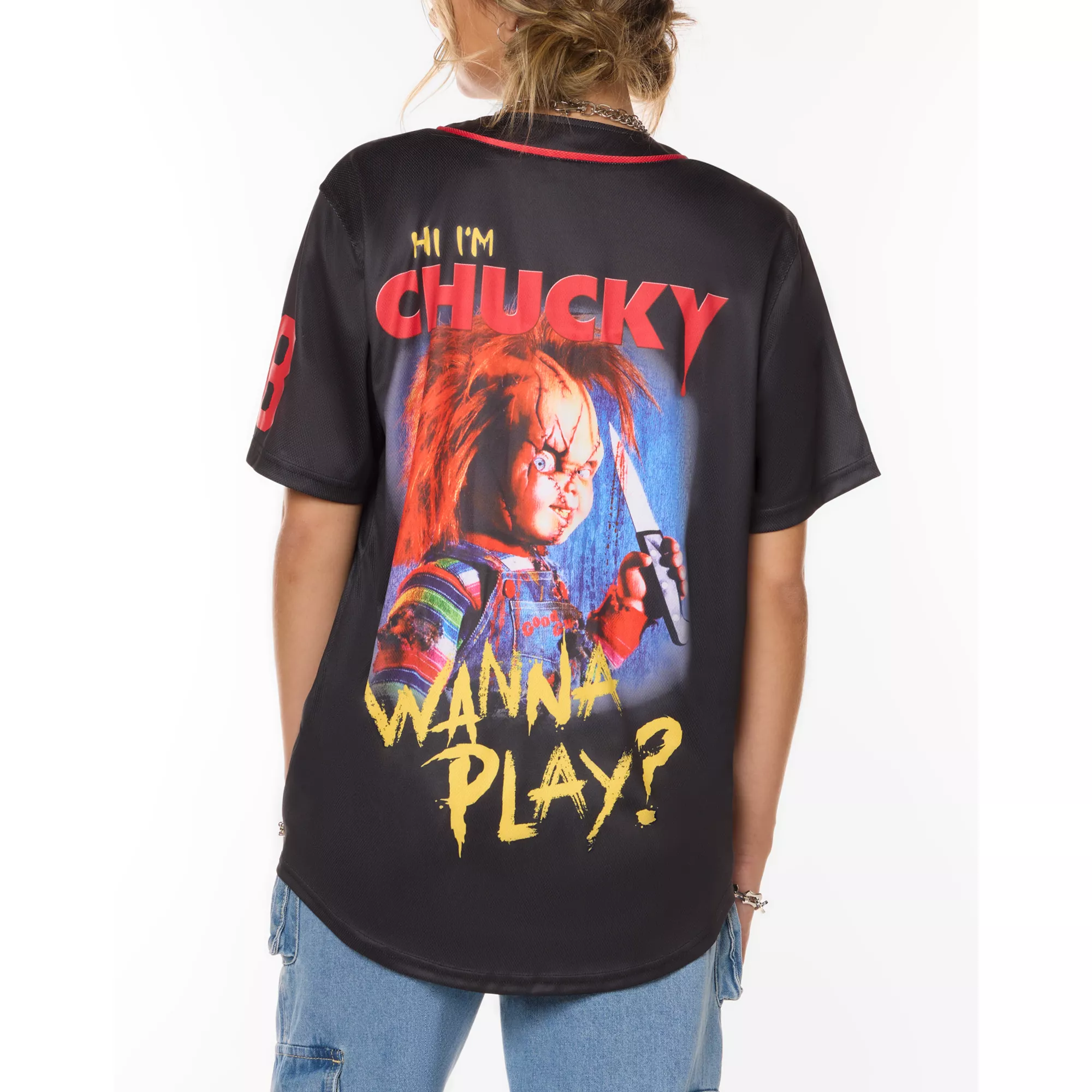 Chucky Baseball Jersey at Spencer's