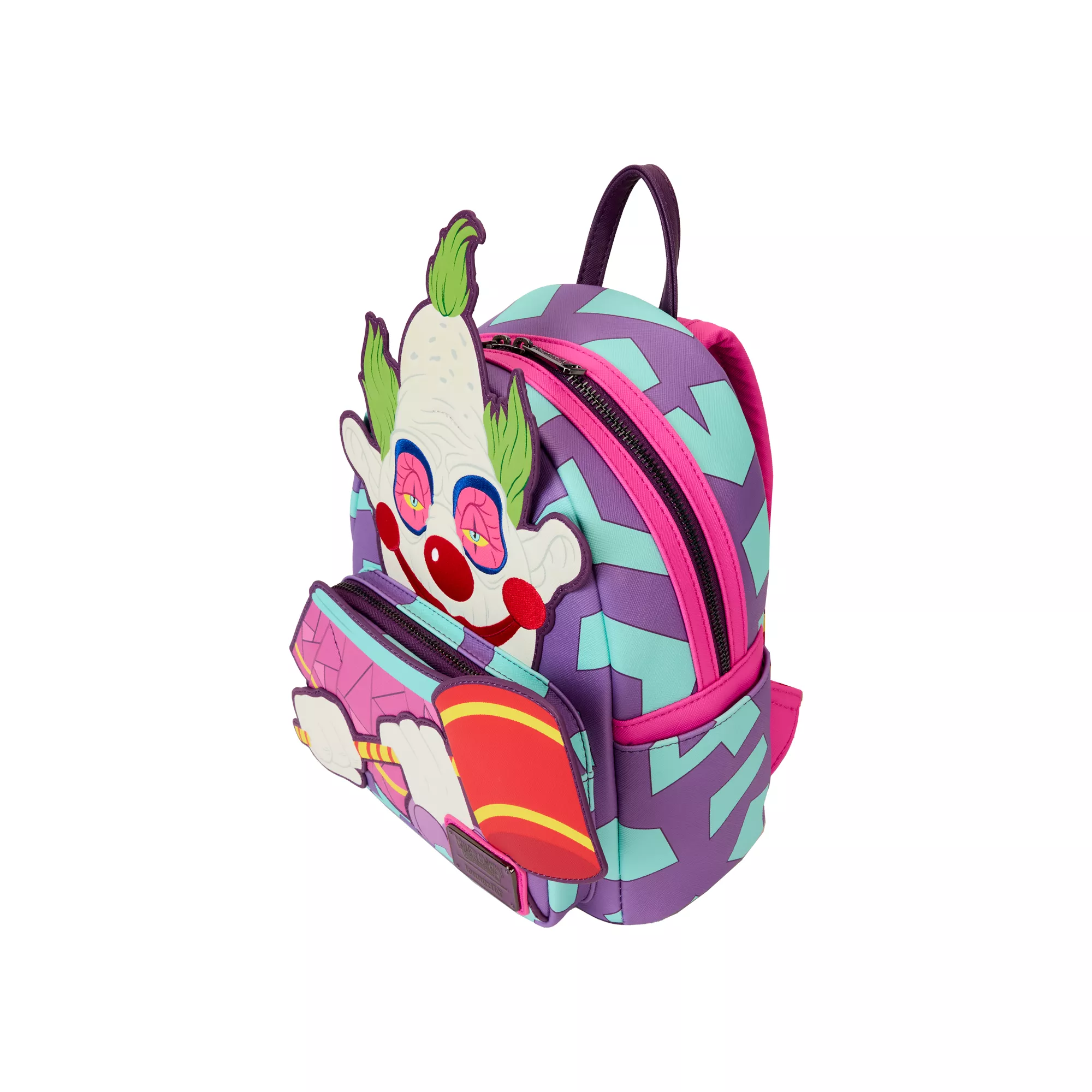 Glow in the Dark Loungefly Jumbo Mini Backpack - Killer Klowns from Outer Space at Spencer's