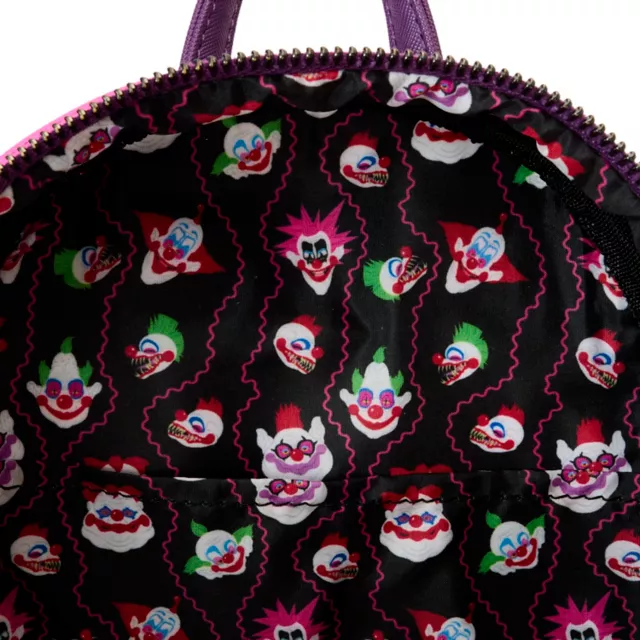 Glow in the Dark Loungefly Jumbo Mini Backpack - Killer Klowns from Outer Space at Spencer's