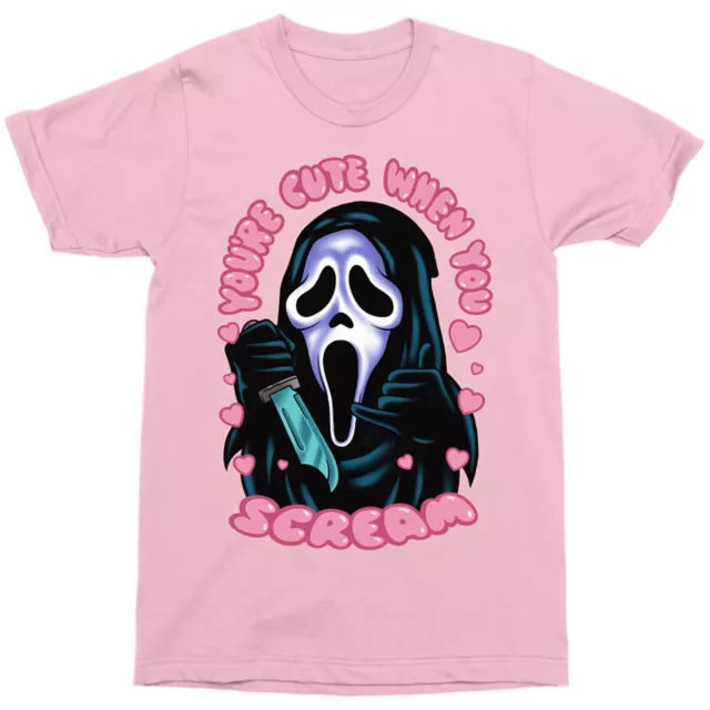 You're Cute When You Scream Ghost Face T Shirt