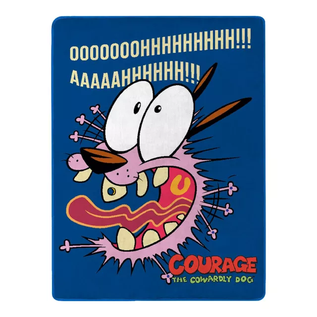 Courage the Cowardly Dog Aaahh Fleece Blanket at Spencer's