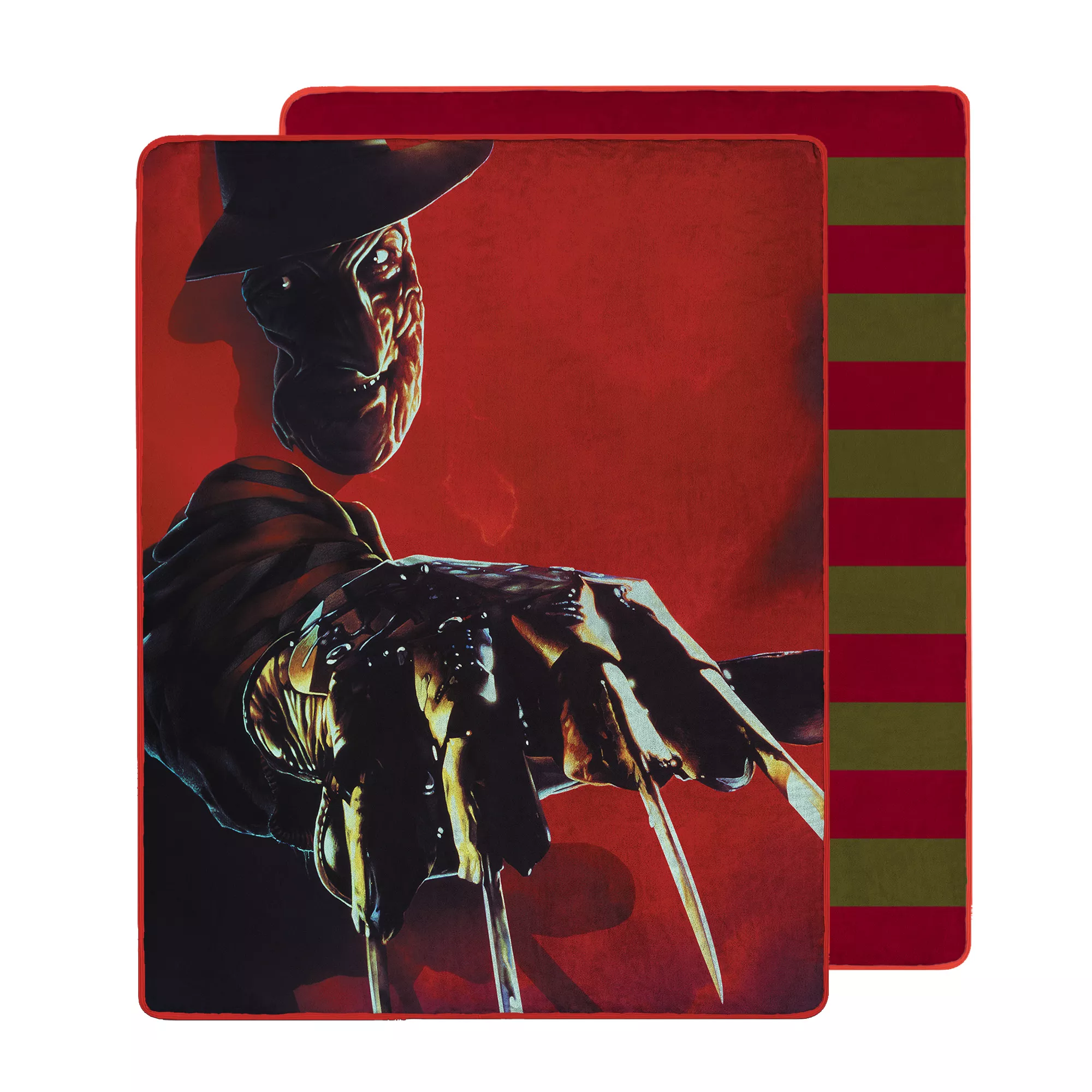 A Nightmare on Elm Street Slashed Elm Street Double-Sided Fleece Blanket at Spencer's