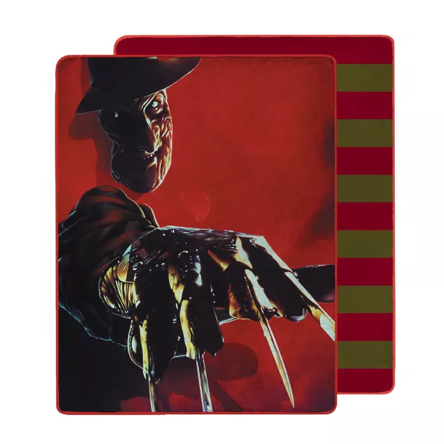 A Nightmare on Elm Street Slashed Elm Street Double-Sided Fleece Blanket at Spencer's