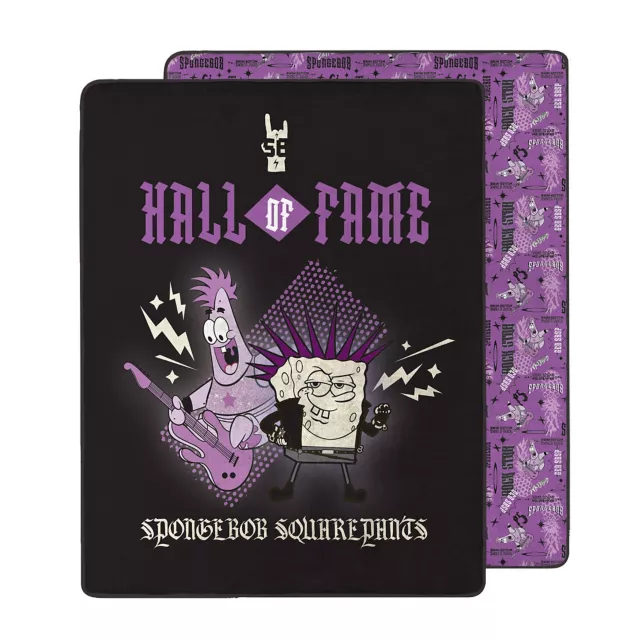 SpongeBob SquarePants Hall of Fame Double-Sided Fleece Blanket at Spencer's