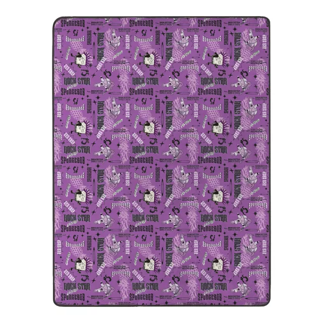 SpongeBob SquarePants Hall of Fame Double-Sided Fleece Blanket at Spencer's