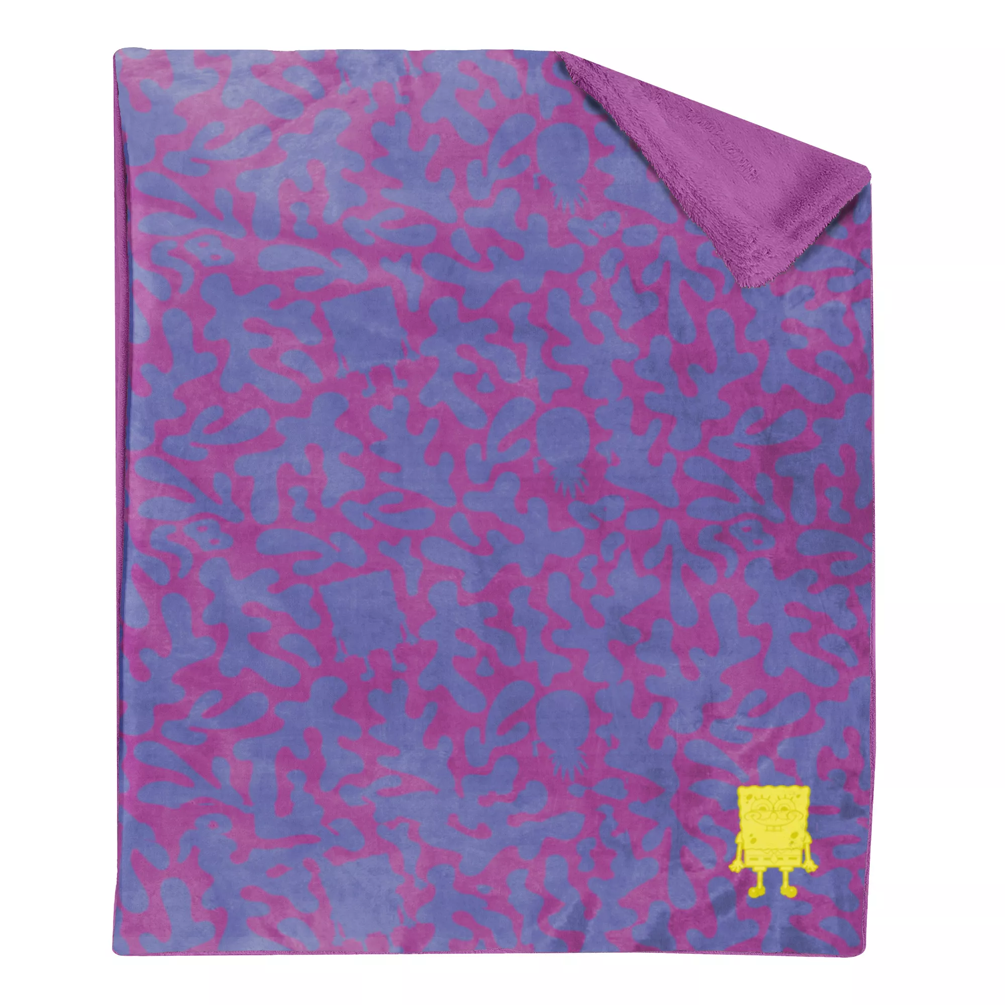 SpongeBob SquarePants Pinkies Up Faux Fur Fleece Blanket at Spencer's