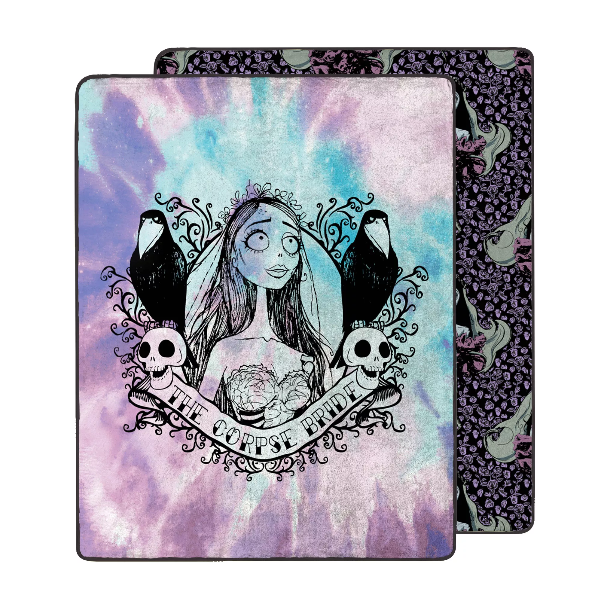 Corpse Bride Tie-Dye Double Sided Fleece Blanket at Spencer's