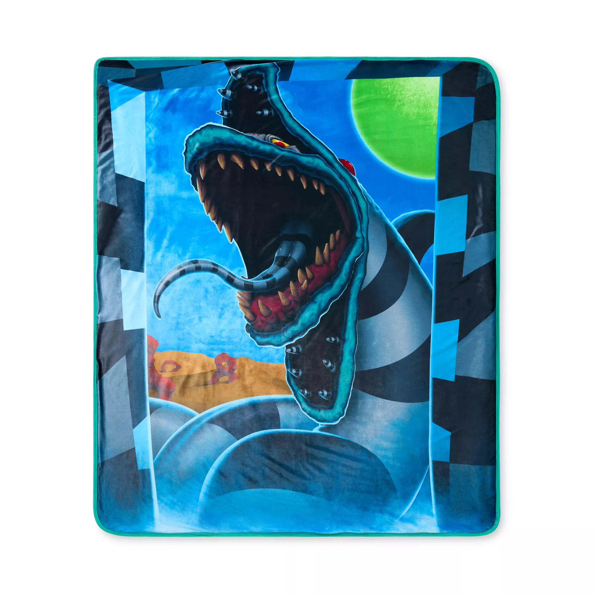 Beetlejuice Sandworm Reversible Fleece Blanket at Spencer's