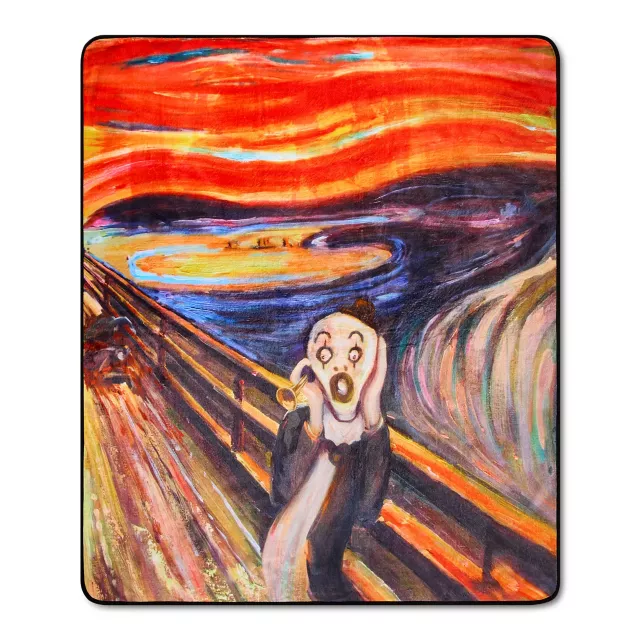 The Scream Art the Clown Painting Fleece Blanket - Terrifier at Spencer's