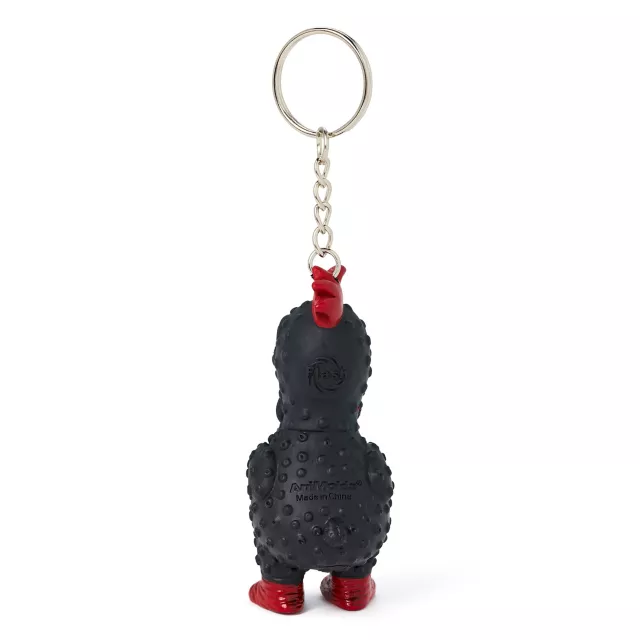 Squeeze Me Rubber Chicken Keychain at Spencer's