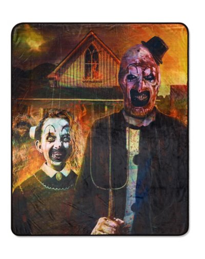 Art the Clown American Goth Fleece Blanket - Terrifier
