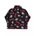 Ghost Face Oversized Hoodie at Spencer's