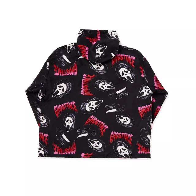 Ghost Face Oversized Hoodie at Spencer's