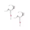 CZ Pink Butterfly Dangle Earrings at Spencer's