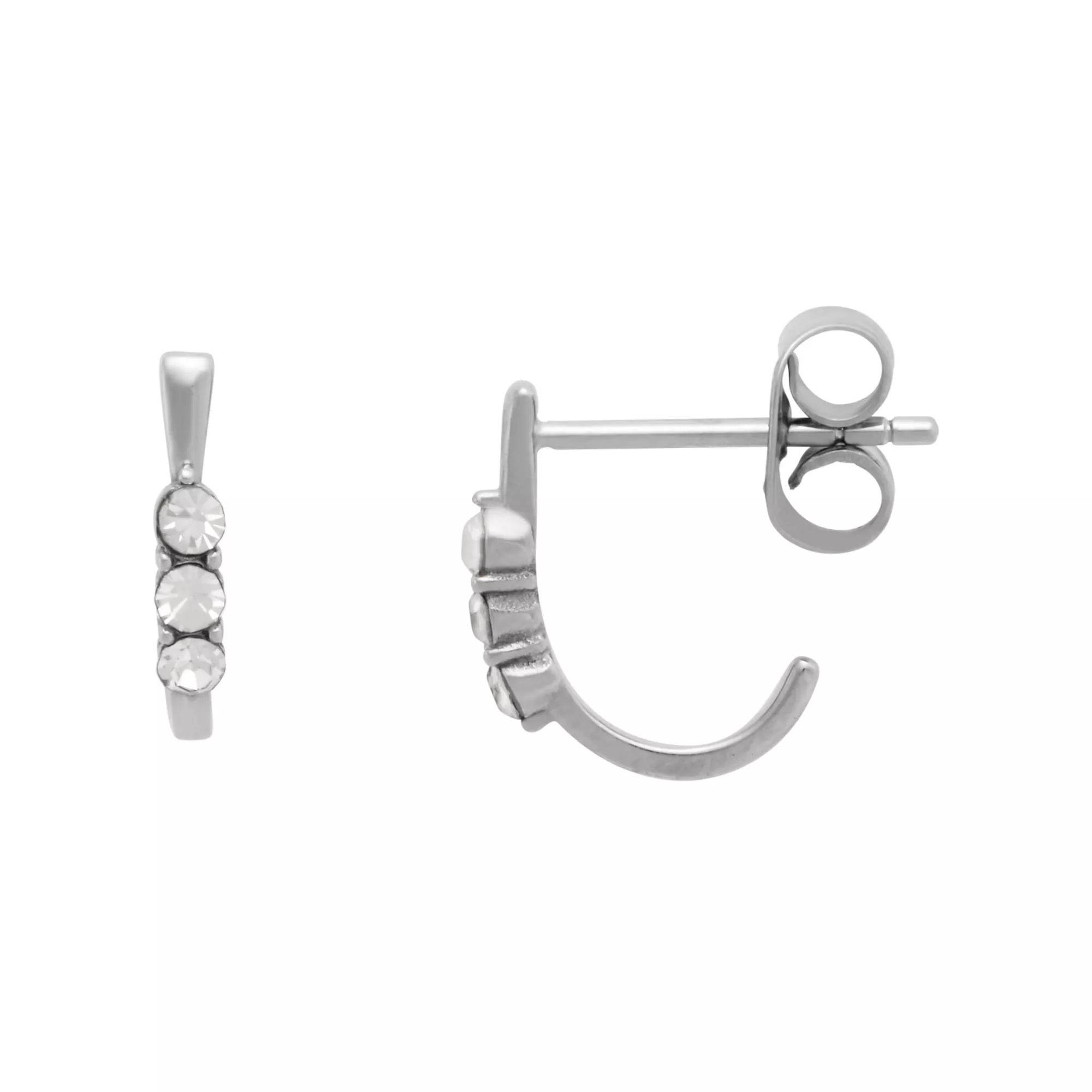 CZ Triple Gem Hook Stud Earring at Spencer's