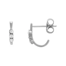 CZ Triple Gem Hook Stud Earring at Spencer's