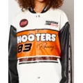 Black and White Hooters Motorcycle Jacket at Spencer's