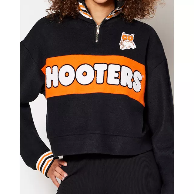 Hooters Quarter Zip Sweater at Spencer's