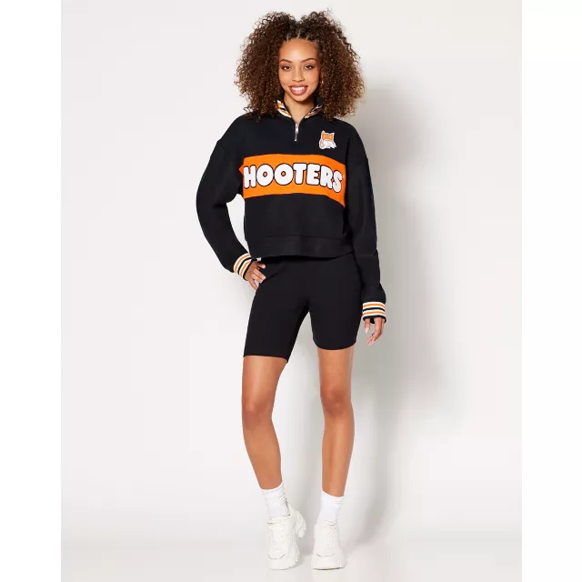 Hooters Quarter Zip Sweater at Spencer's