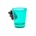 Teal Gummy Bear Insert Shot Glass - 2 oz. at Spencer's
