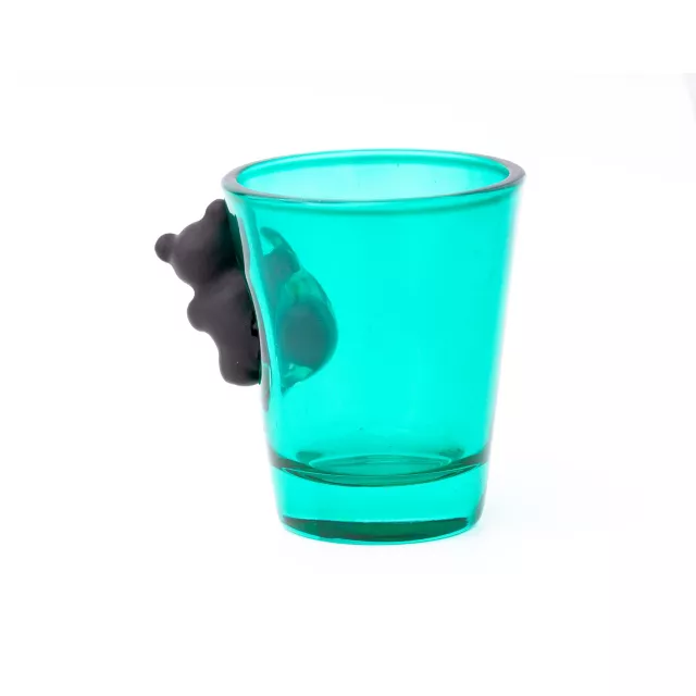 Teal Gummy Bear Insert Shot Glass - 2 oz. at Spencer's