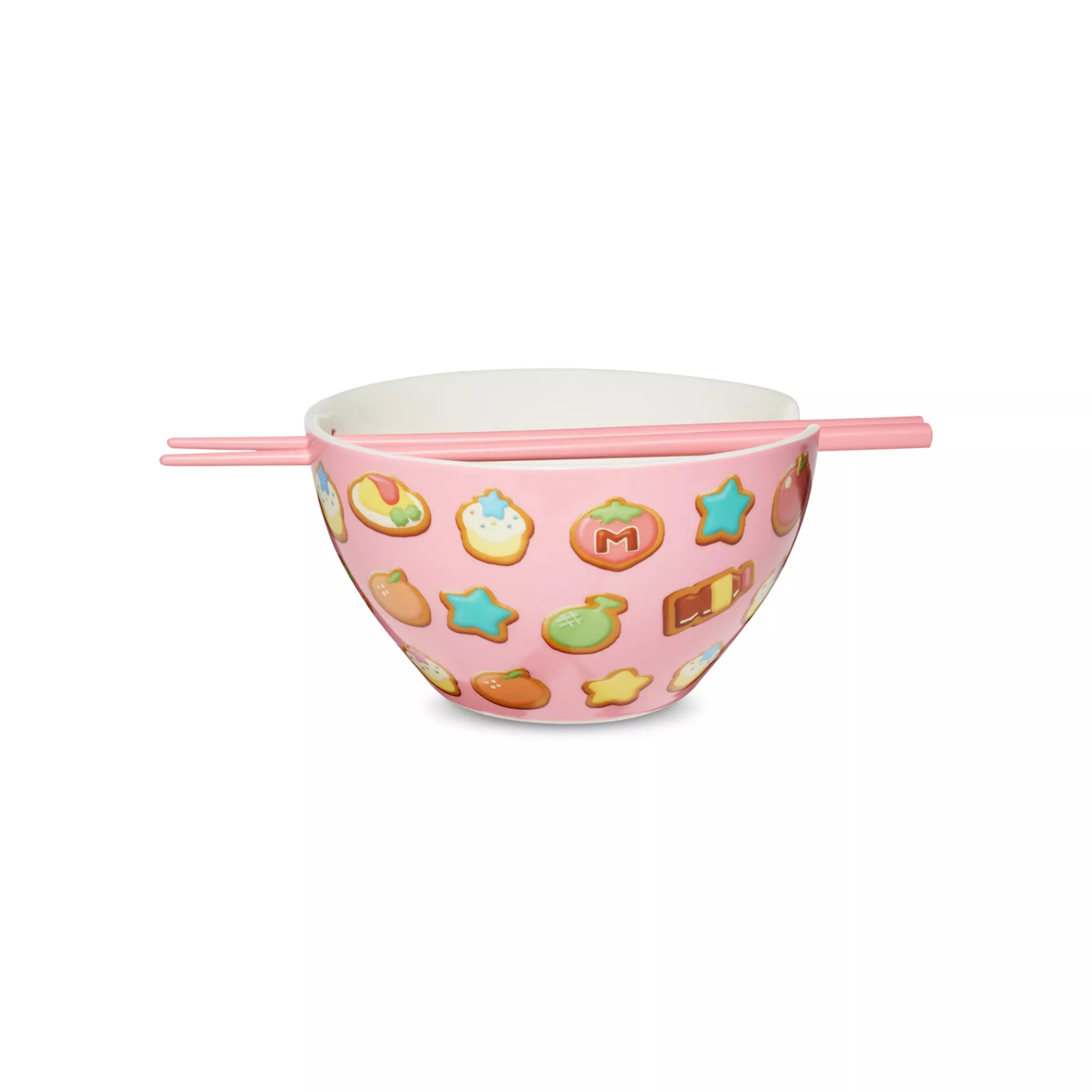 Kirby's Pupupu Sweet Shop Bowl with Chopsticks - 20 oz at Spencer's