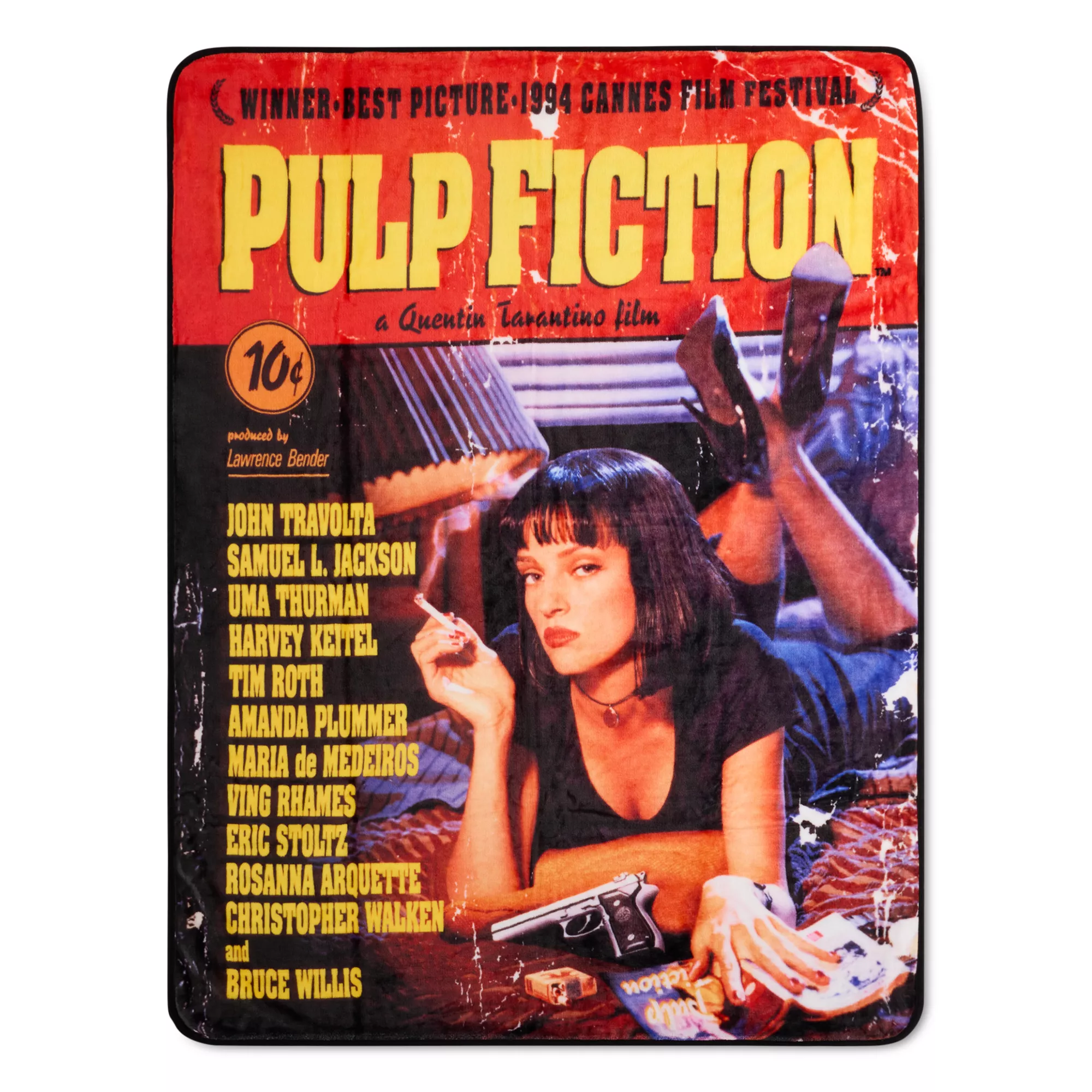 Pulp Fiction Cover Fleece Blanket at Spencer's