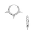 CZ Spike Huggie Hoop Earrings at Spencer's